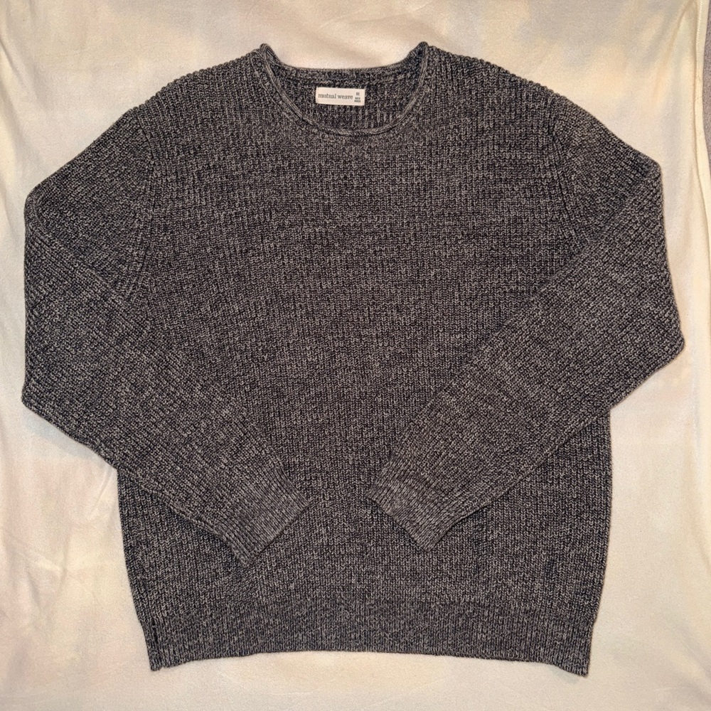 Men's XXL Chunky Knit Gray Sweater